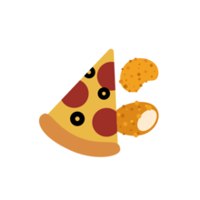 Наггетсы и пицца