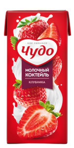 Коктейль молочный 2% «Чудо» Клубника, 960 г