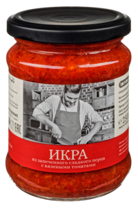 Икра «Tomtom» из запеченного сладкого перца с вялеными томатами, 250 г Икра «Tomtom» из запеченного сладкого перца с вялеными томатами, 250 г