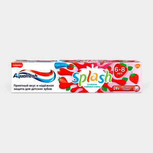 Детская зубная паста «Aquafresh» со вкусом клубники и мяты, 50 мл