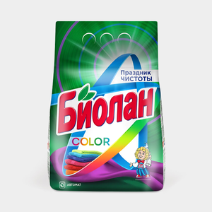Стиральный порошок «Биолан» Color автомат Праздник чистоты, 1,2 кг