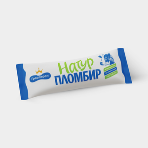 Мороженое «ООО ФМ "Гроспирон"» Натур Пломбир, 420 г
