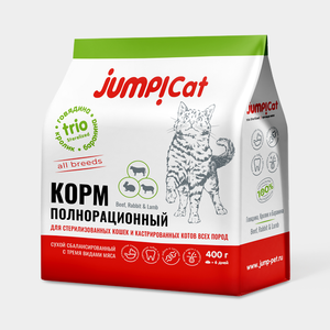 Корм для кошек «Jump» Trio Sterilized, 400 г