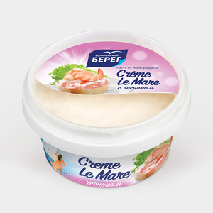 Паста из морепродуктов «Crème Le Mare» с чесноком, 150 г