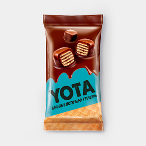 Драже «Yota» вафельный кубик в молочно-шоколадной глазури, 40 г