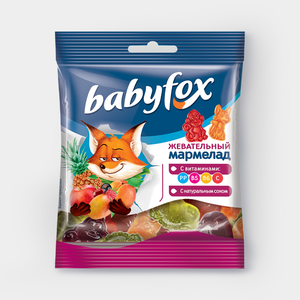 Жевательный мармелад «Babyfox» с витаминами, 30 г