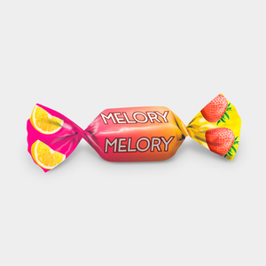Конфеты помадные «Melory» Лимонный курд с клубникой
