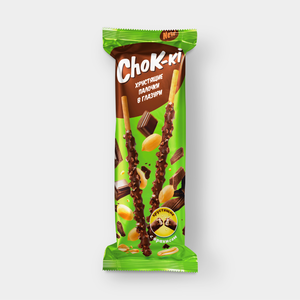 Хрустящие палочки «ChoK-ki» в глазури с арахисом, 40 г