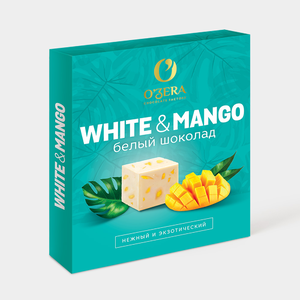 Белый шоколад «O'Zеra» White & Mango, 90 г