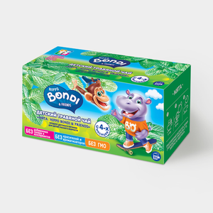 Чай детский «Hippo Bondi & Friends» Мята, 25 пакетиков, 25 г