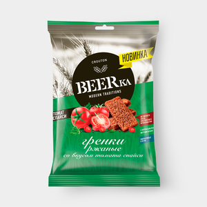 Гренки «Beerka» со вкусом томата спайси, 60 г