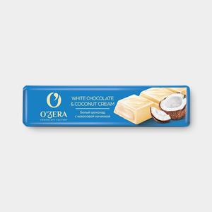 Шоколадный батончик «O'Zera» White & Coconut cream, 45 г