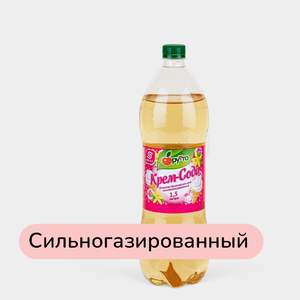 Безалкогольный сильногазированный напиток «Фрутто» Крем-сода, 1,5 л