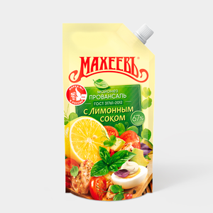 Майонез «Махеевъ» с лимонным соком, 190 г