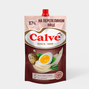 Майонез «Calve» На перепелином яйце, 400 г