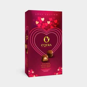 Шоколадные конфеты «O'Zera» «LOVE», пралине с цельным фундуком, 230 г