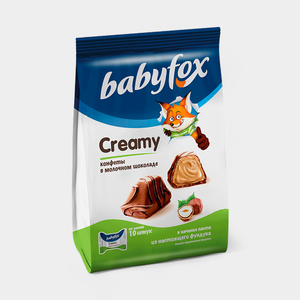 Конфеты вафельные «Babyfox» Creamy, 100 г