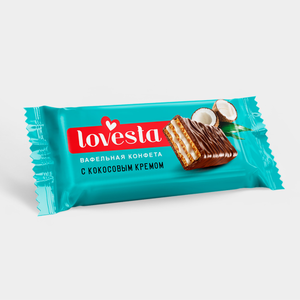 Вафельные конфеты «Lovesta» с кокосовым кремом