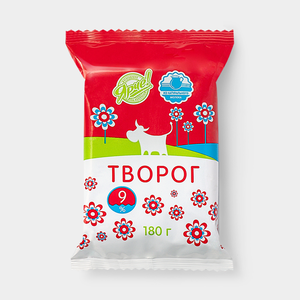 Творог 9%, 180 г