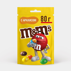 Драже «M&M's» с арахисом, 80 г