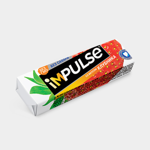 Жевательная резинка «IMPULSE» со вкусом клубники, 14 г