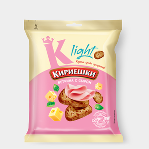 Сухарики «Кириешки Light» со вкусом ветчины с сыром, 33 г