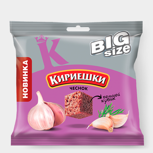 Сухарики «Кириешки Big Size» «Чеснок пшеничные», 80 г