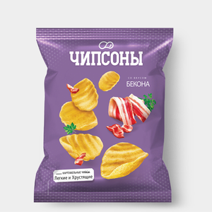 Чипсы «Чипсоны» со вкусом бекона, 40 г