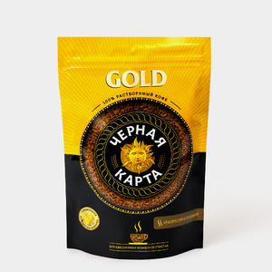 Кофе растворимый «Черная Карта» Gold, 75 г