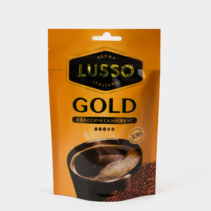 Кофе растворимый «LUSSO» GOLD, 75 г