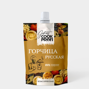 Горчица «Gustoff COOK PROFI» Русская, 150 г