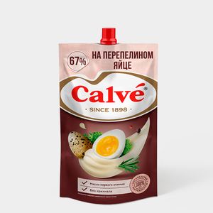 Майонез «Calve» На перепелином яйце, 400 г