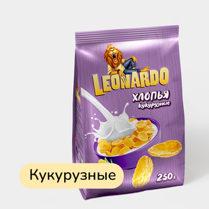 Хлопья кукурузные «Leonardo», 250 г