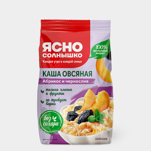 Каша овсяная «Ясно солнышко» С абрикосом и черносливом, 300 г