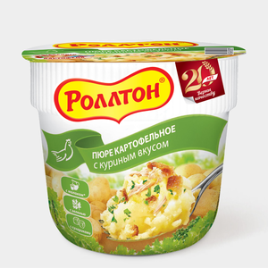 Пюре картофельное «Роллтон» со вкусом курицы, 40 г