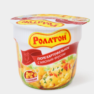 Пюре картофельное «Роллтон» с мясным вкусом, 40 г