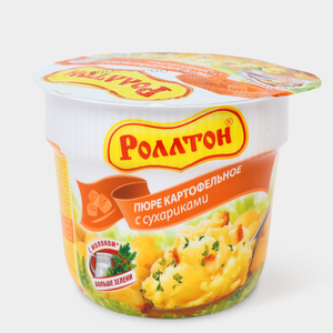 Пюре картофельное «Роллтон» с сухариками, 40 г