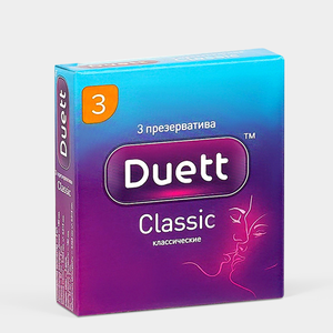 Презервативы «Duett» классические, 3шт