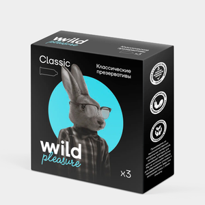 Презервативы латексные «Wild Pleasure» Classic, 3 шт