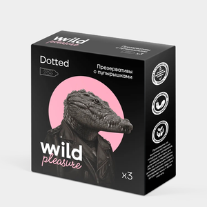 Презервативы латексные «Wild Pleasure» Dotted, 3 шт