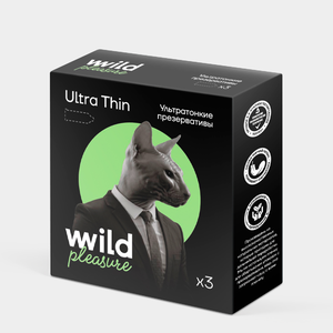 Презервативы латексные «Wild Pleasure» Ultra Thin, 3 шт