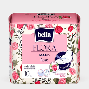 Прокладки «Bella» Flora с ароматом розы, 10 шт