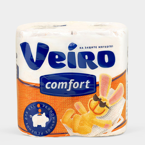 Туалетная бумага двухслойная «Veiro» COMFORT