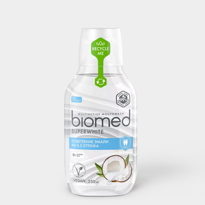 Ополаскиватель для полости рта «Biomed» Superwhite, 250 мл