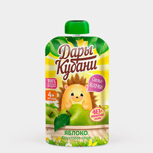 Пюре фруктовое «Дары Кубани» из яблок, 90 г