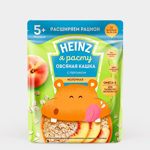 Каша овсяная «Heinz» молочная с персиком, 200 г