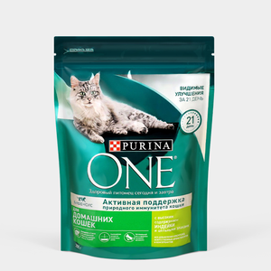 Сухой корм для кошек «Purina ONE» с индейкой, 200 г