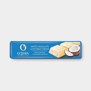 Шоколадный батончик «O'Zera» White & Coconut cream, 45 г