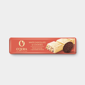 Шоколадный батончик «O'Zera» White & Cookies, 45 г