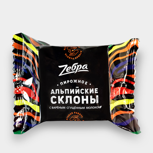 Пирожное «ZEBRA» «Альпийские склоны», 80 г